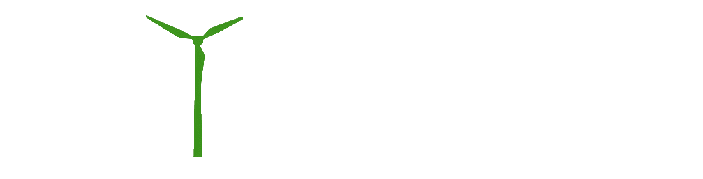 skywings.com.pl - White background with the word SKIWINGS in large, light grey letters. The first I is replaced by a green wind turbine, symbolising wind turbine maintenance, with blades at the top resembling the letter I. Wind Turbine Service & Maintenance, Windenergieanlagen-Service & Instandhaltung