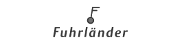 skywings.com.pl - Black text Fuhrländer appears beneath a simple black logo—a circle with a horizontal line and a short vertical line above it, suggesting an abstract symbol. The light grey background evokes the precision of wind turbine maintenance and engineering. Wind Turbine Service & Maintenance, Windenergieanlagen-Service & Instandhaltung