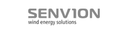 skywings.com.pl - Grey logo with the word SENVION in uppercase letters, the letter I replaced by the number 1, and the phrase wind energy solutions written below in smaller letters, highlighting expertise in Vestas gearbox service. Wind Turbine Service & Maintenance, Windenergieanlagen-Service & Instandhaltung