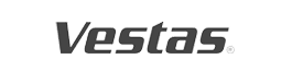 skywings.com.pl - The Vestas logo in bold, italicised black letters on a light grey background, representing trusted wind turbine service and expert Vestas gearbox service. Wind Turbine Service & Maintenance, Windenergieanlagen-Service & Instandhaltung